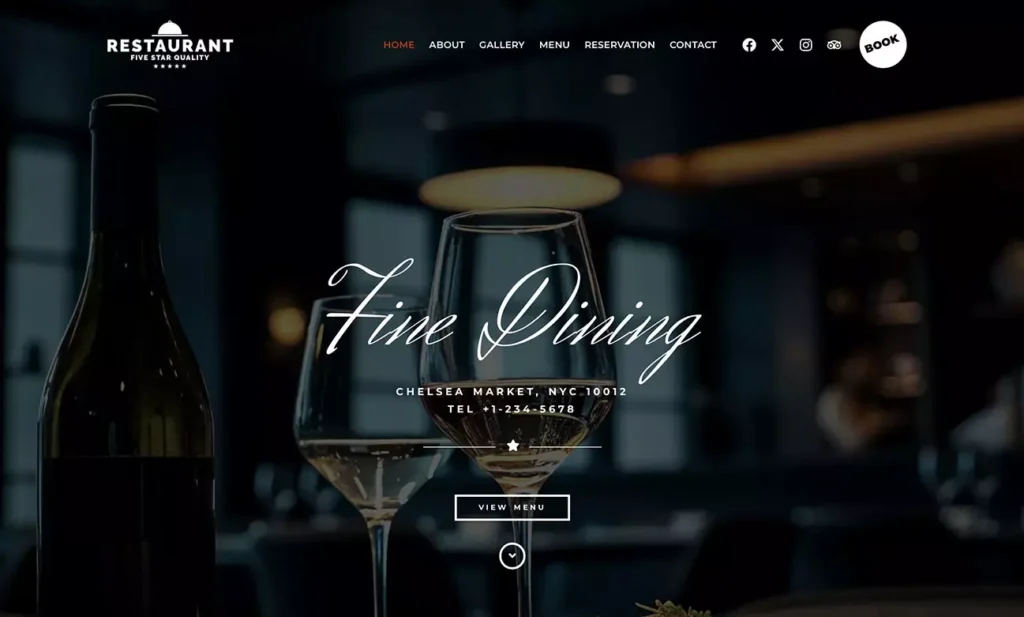 WebSite-Samples_restaurant